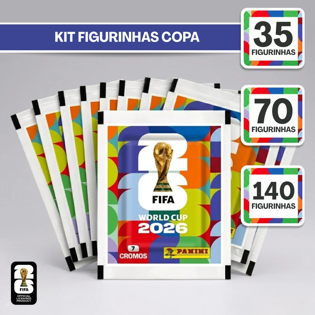 Figurinhas Envelopes Pacotinhos Do Album Copa Do Mundo 2026 Original Panini